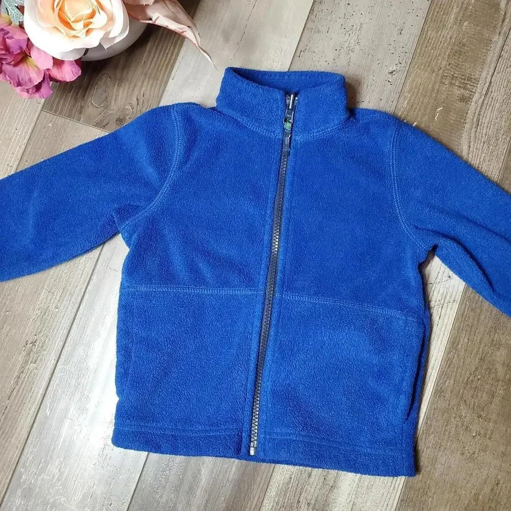 The Children’s Place Lightweight Fleece Zip Up Jacket Size 2T Blue